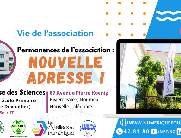 Permanence de l’association : Nouvelle adresse !